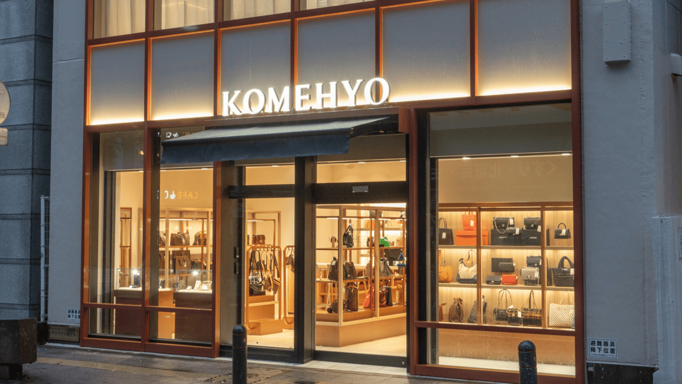 KOMEHYO TENJIN luxury resale store in Japan fukuoka