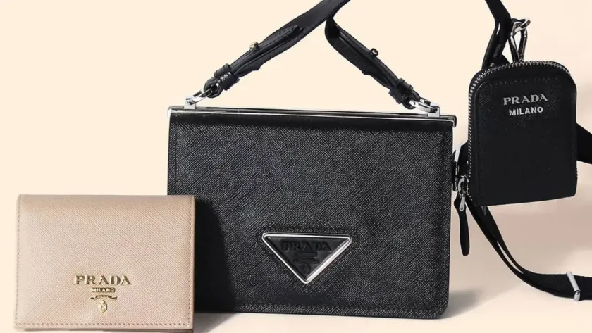 買取対象となるプラダのバッグと財布のイメージ