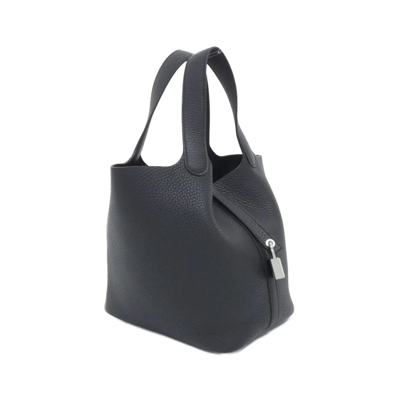 エルメス PICOTIN LOCK PM 056289CK トリヨンクレマンス BLACK シルバー金具 G刻印